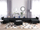 Divan këndi modular ABERDEEN, 6 vendesh, në formë U, gri grafit