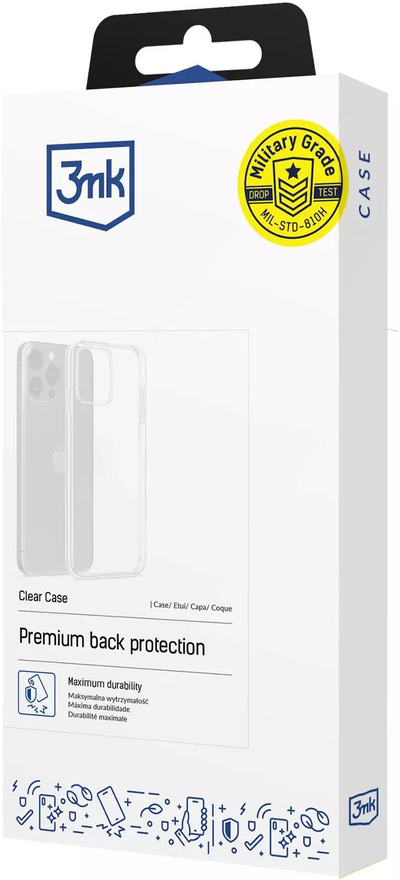 Mbrojtëse telefoni 3MK Clear Case për Motorola Moto G57, TPU fleksibël, transparente