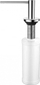 Dispenser sapuni BLUE WATER ROUND INOX, 390ml, për lavaman kuzhine, inox