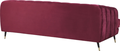 Divan Beliani Sletta, 3 veta, kadife, burgundy