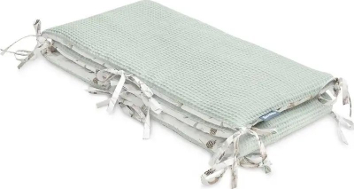Mbrojtës krevati Sensillo Waffle Little Deer, 120x60 cm, mente