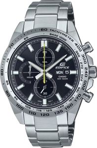 Ora Casio Edifice EFR-574D-1AVUEF, kronograf për meshkuj, çelik inox, argjendi e zezë