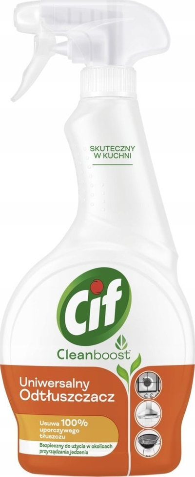 Спреј за чистење Cif Power &amp; Shine Kitchen, против маснотии, 500ml