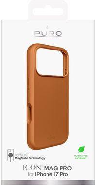 Mbrojtëse e pasme Puro ICON MAG PRO për iPhone 17 Pro, magnetik, portokalli