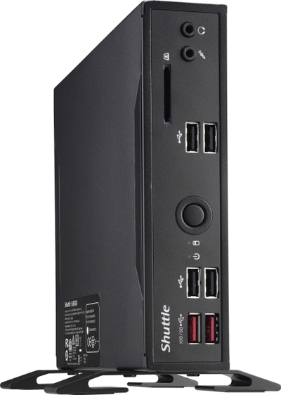 Mini PC Shuttle XPC Slim DS20U3V2, Intel Core i3 10110U, pa disk e RAM, i zi