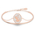 Byzylyk për femra Swarovski, transparent / Artë rozë