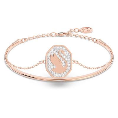 Byzylyk për femra Swarovski, transparent / Artë rozë