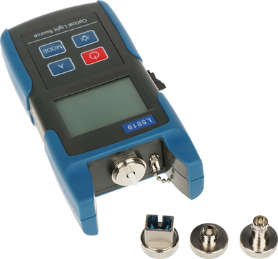Testues drite optike Spacetronik SP-OSM32 Mini, i vogël e portativ, për fibra optike, blu