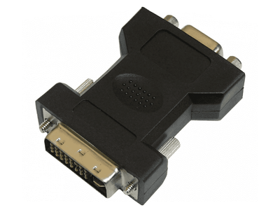Adapter video LogiLink AD0001, DVI-I në VGA, i zi