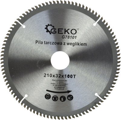 Сечило за пила Geko Blade, 210mm, 100 заби, за алуминиум