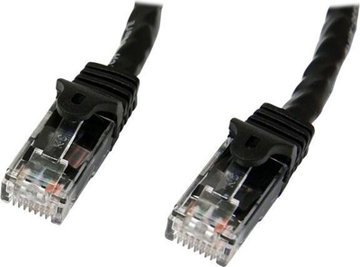 Kabllo StarTech (N6PATC1MBK), Rj45, Cat6, 1m, e zezë