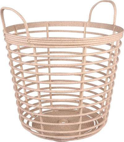 Декоративна корпа H&amp;S for Mondex ECO Wood, дијаметар 43 cm, висина 46 cm, природна боја на дрво