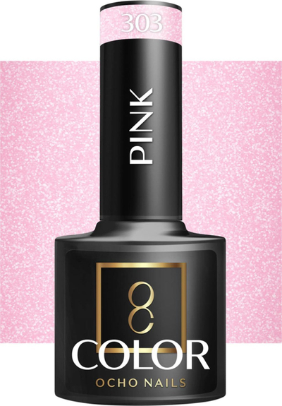 Llak hibrid për thonj Activeshop OCHO NAILS 303, 5 g, rozë