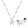 Qafore dhe vathë për femra Hot Diamonds Amulets SS132, 50 cm, të argjendta