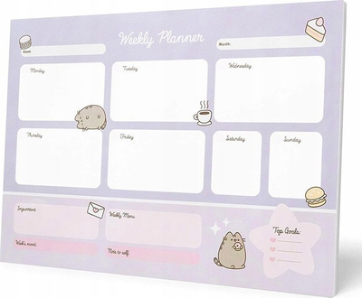 Planifikues javor Pusheen Moments, 54 faqe, format A3, shumëngjyrësh