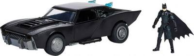 Set lodër Spin Master Batman Batmobile, figurë 10 cm, drita LED, me efekte zanore