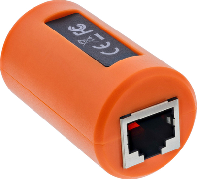 Mbrojtës rrjeti InLine Surge Protector RJ45 Coupler, për Ethernet dhe PoE, gigabit