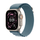 Apple Watch Ultra 3 Cellular 49mm Natural Titanium Case with Light Blue Alpine Loop, Large