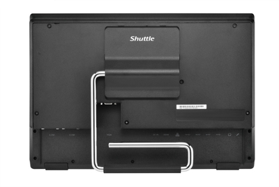 PC All in One Shuttle P55U, 15.6" Touch Full HD, Intel Celeron 7305, црн