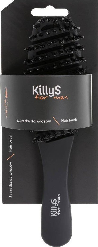 Furçë flokësh KillyS Hair Brush for Men, e vogël, me dorezë që rri mirë në dorë