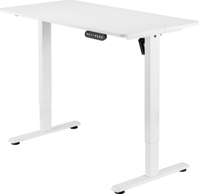 Tavolinë zyre elektrike Mozos ED PRO WH, 120x60 cm, me ngritje ulje në lartësi, e bardhë