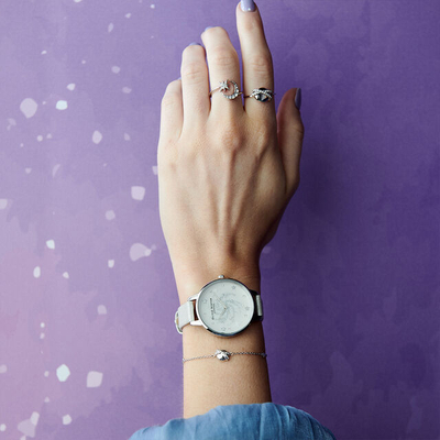 Orë për femra Olivia Burton OB16GD84, e bardhë