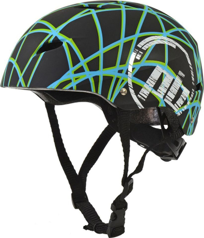 Helmetë për skateboards, patina dhe skutera PowerBlade Scratch, M, e zezë