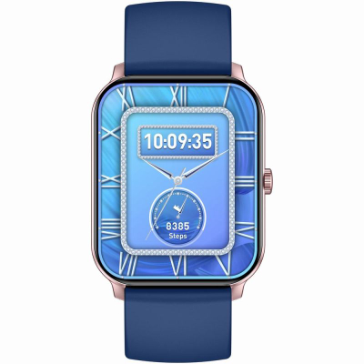 Ora inteligjente GRAVITY GT36-4, ekran 1.85", Bluetooth, blu navy