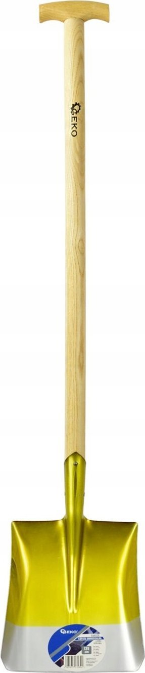 Lopatë për shumë punë GEKO 666525, 125 cm, fletë çeliku ngjyrë argjendi të artë, dorezë druri