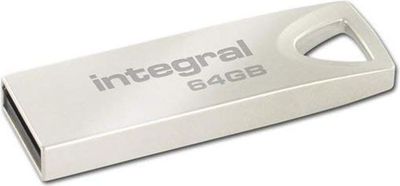 USB флеш-стик Integral Metal Arc, 64 GB, бел