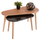 Set tavolina për kafe Aprilia 2-pjesësh (HM18179.02), zezë