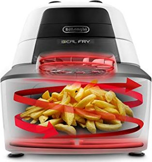 Fritezë me ajër DeLonghi FH2133, kapacitet 1 kg, IdealFry, bardhë e zi