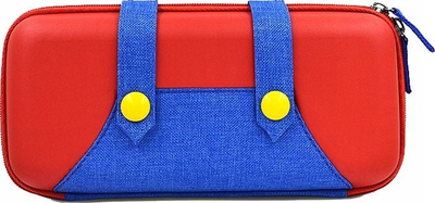 Etui mbrojtës MARIGames për Nintendo Switch Mario SB4957, me ndarje për lojëra, i kuq blu