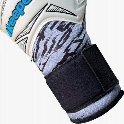 Doreza portieri 4keepers Force V.2.25 RF 2G M S961193, shkumë kapëse, mbyllje me rrip Velcro, të bardha blu