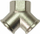 Adapter 3-way Stanley 2x1/4" F 3/8" F, metalik, ngjyrë argjendi
