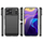 Futrollë telefoni Hurtel Carbon për iPhone 17 Pro Max, TPU, e zezë