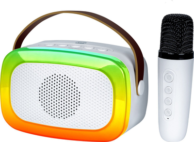 Kuti karaoke Trevi XR 8A01 MiniParty, 10W, Bluetooth, e bardhë