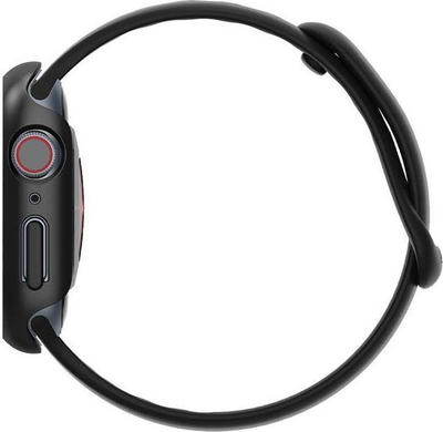 Mbulesë Spigen Thin Fit për Apple Watch 7 41mm, polikarbonat, e zezë