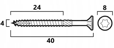 Vida druri Essve Essdrive, 4.0x40mm, 200 copë, e galvanizume