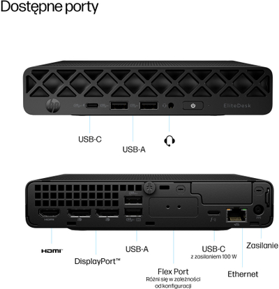 Kompjuter HP EliteDesk 8 Mini G1i, Intel Core Ultra 5, 16GB RAM, i zi