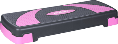 Step aerobik Rebel Active, 78 cm, me 3 shkallë lartësie, gri