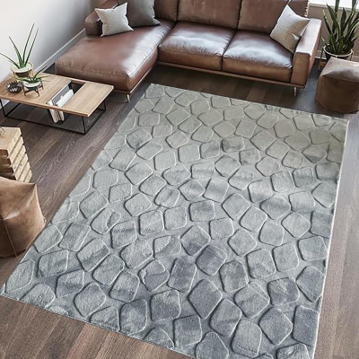 Tapet Heinner Rectangular, 120x160 cm, gri
