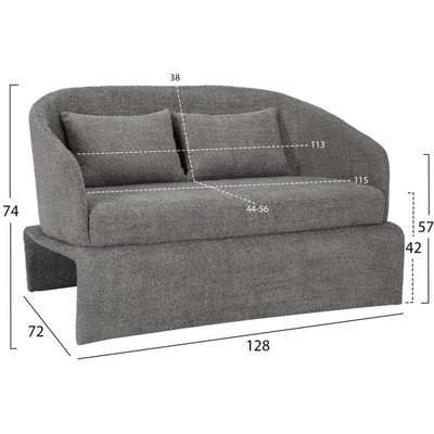 Sofa BEVY2 (HM9678.01), gri