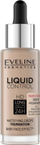 Fondatinë Eveline Cosmetics Liquid Control, 025 Light Rose, 32ml