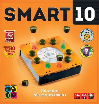 Lojë kuizi Brain Games Smart10 LV, e vogël, për gjithë familjen, shumëngjyrëshe