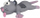 Lodër për mace Trixie miu, 22 cm
