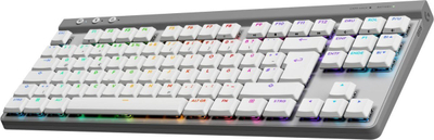 Tastierë gaming Logitech G515 LIGHTSPEED TKL Wireless, mekanike, PBT, e bardhë