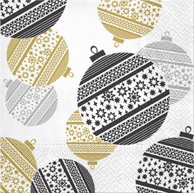 Peceta letre Napkin Christmas TL809000, 33x33 cm, set 20 copë, shumëngjyrëshe