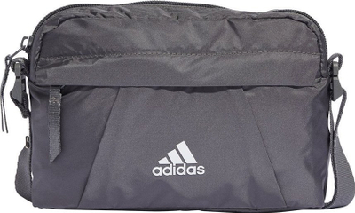 Çantë kozmetike adidas GL Pouch IM4236, poliestër, me rrip shpatulle, gri