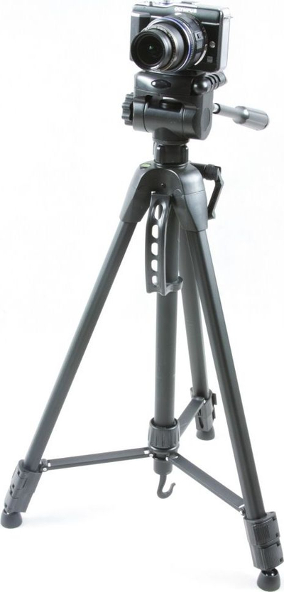 Tripod Fancier 183 cm, kokë 3D, me çantë, i zi